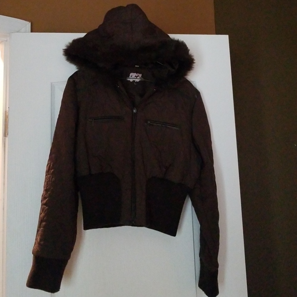 Brown Crop Coat